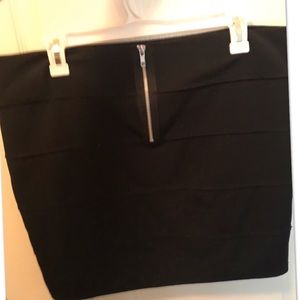 Charlotte Russe black ripped mini skirt size XL